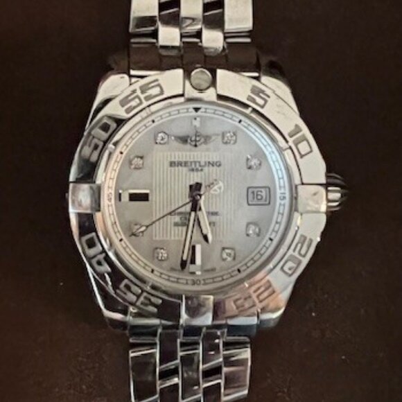 PRE-LOVED Breitling Galactic SS Mother of Pearl 32MM - Picture 1 of 6